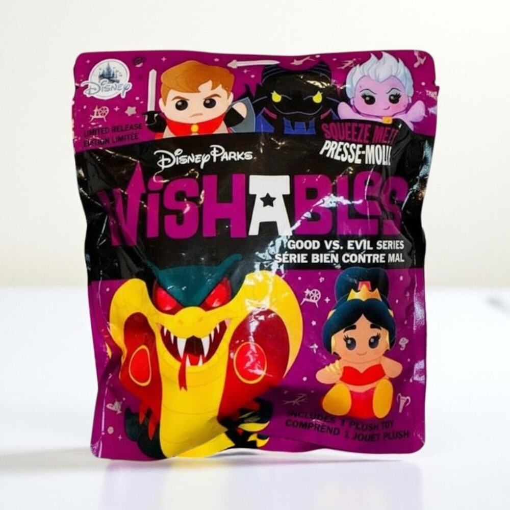 Disney Parks Wishables Good vs Evil Mystery Plush Bag NEW Sealed Limited Release